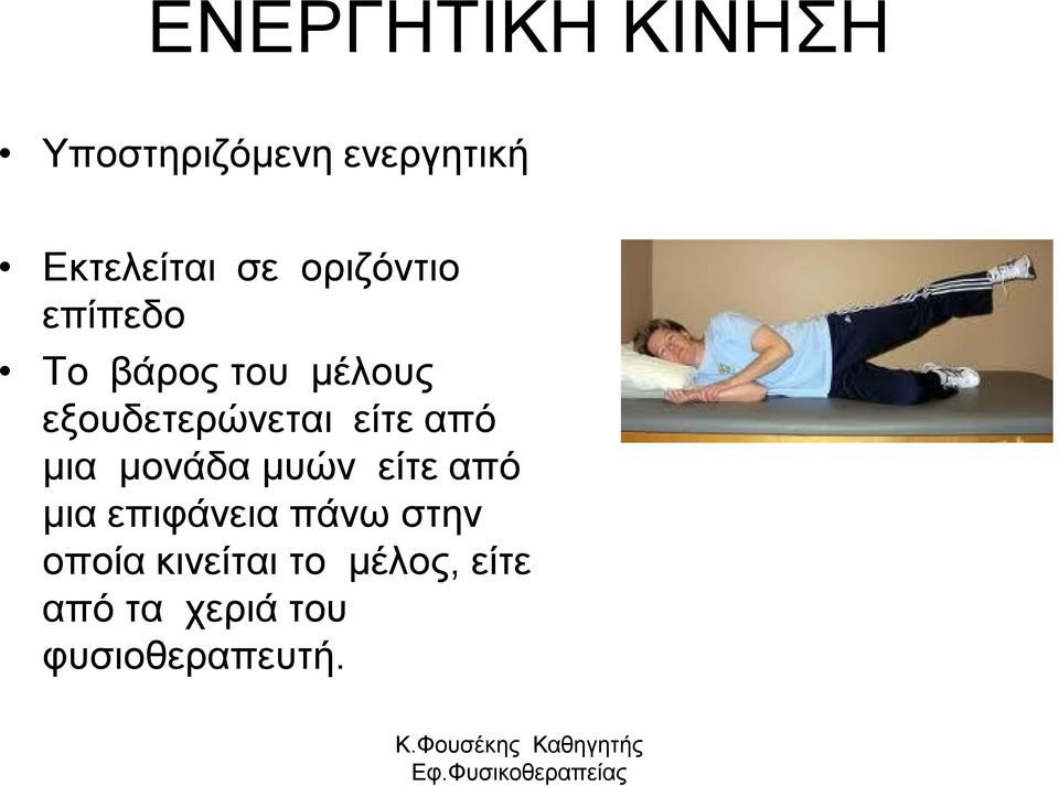 είτε από μια μονάδα μυών είτε από μια επιφάνεια πάνω στην