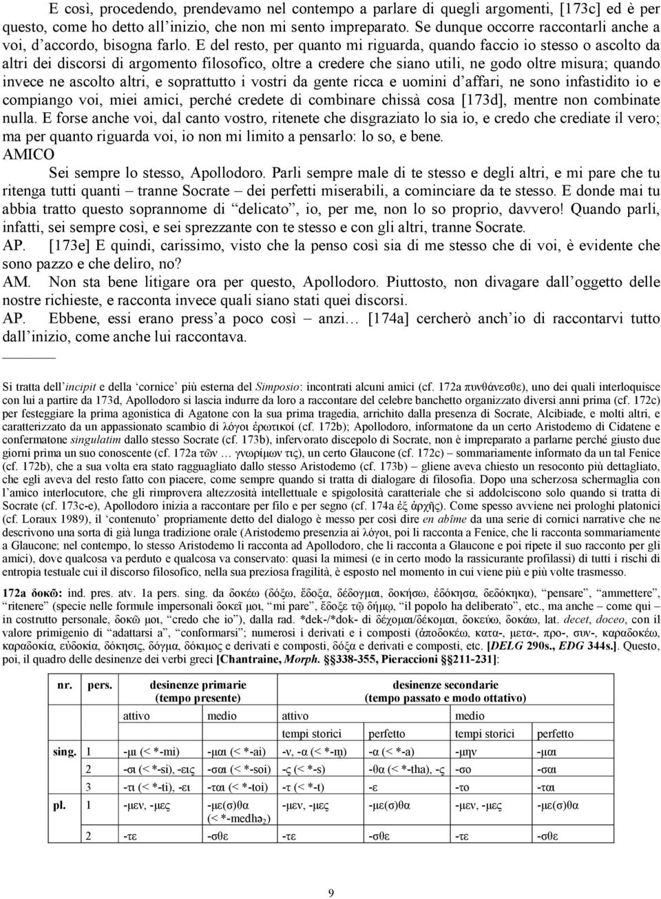 E del resto, per quanto mi riguarda, quando faccio io stesso o ascolto da altri dei discorsi di argomento filosofico, oltre a credere che siano utili, ne godo oltre misura; quando invece ne ascolto