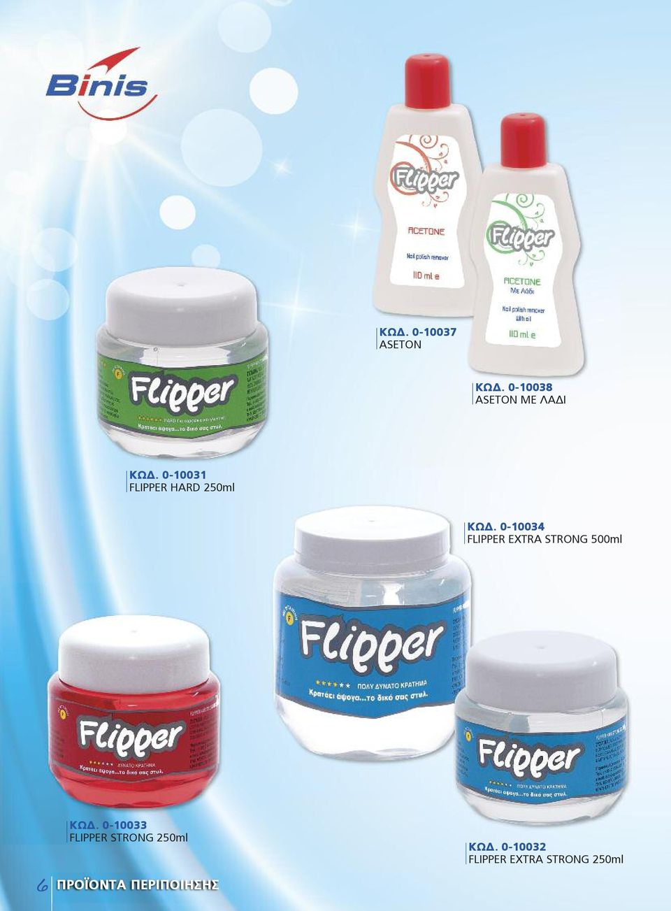 0-10034 FLIPPER EXTRA STRONG 500ml 6 ΚΩΔ.