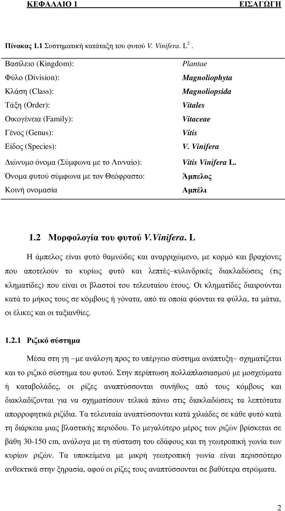 µήκος που τους είναι το σε κυρίως οι κόµβους βλαστοί φυτό ή του και τελευταίου από λεπτές κυλινδρικές τα οποία φύονται Οι µε κληµατίδες κορµό τα διακλαδώσεις και διαιρούνται βραχίονες (τις 1.2 V.