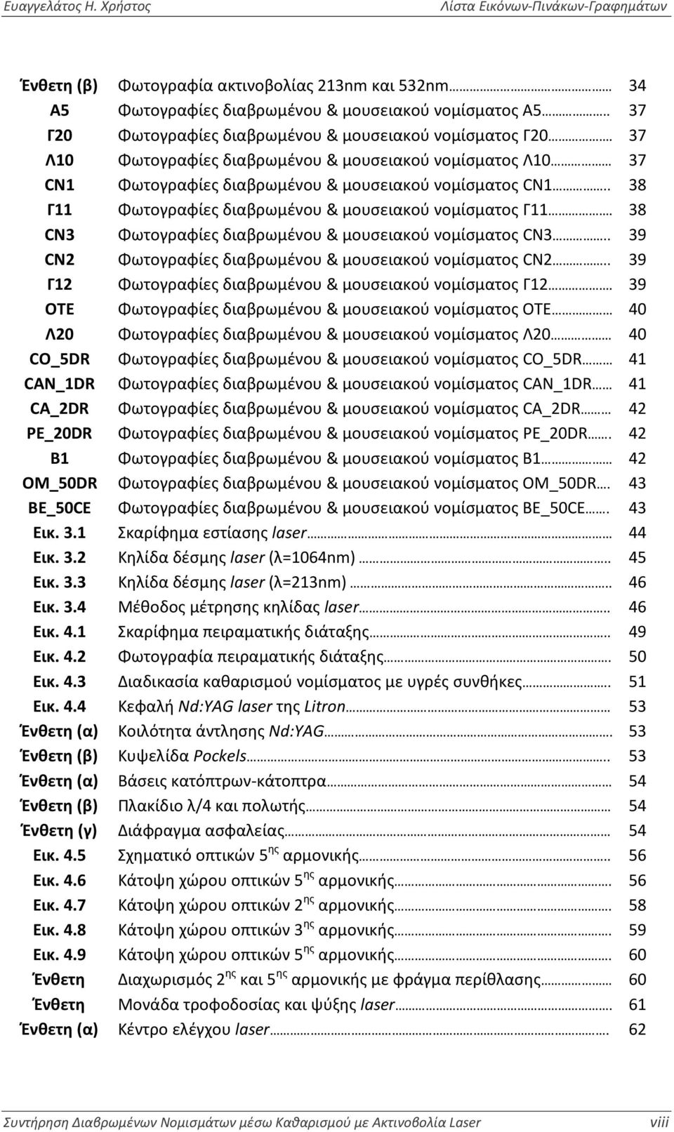 . 38 Γ11 Φωτογραφίες διαβρωμένου & μουσειακού νομίσματος Γ11. 38 CN3 Φωτογραφίες διαβρωμένου & μουσειακού νομίσματος CN3.. 39 CN2 Φωτογραφίες διαβρωμένου & μουσειακού νομίσματος CN2.