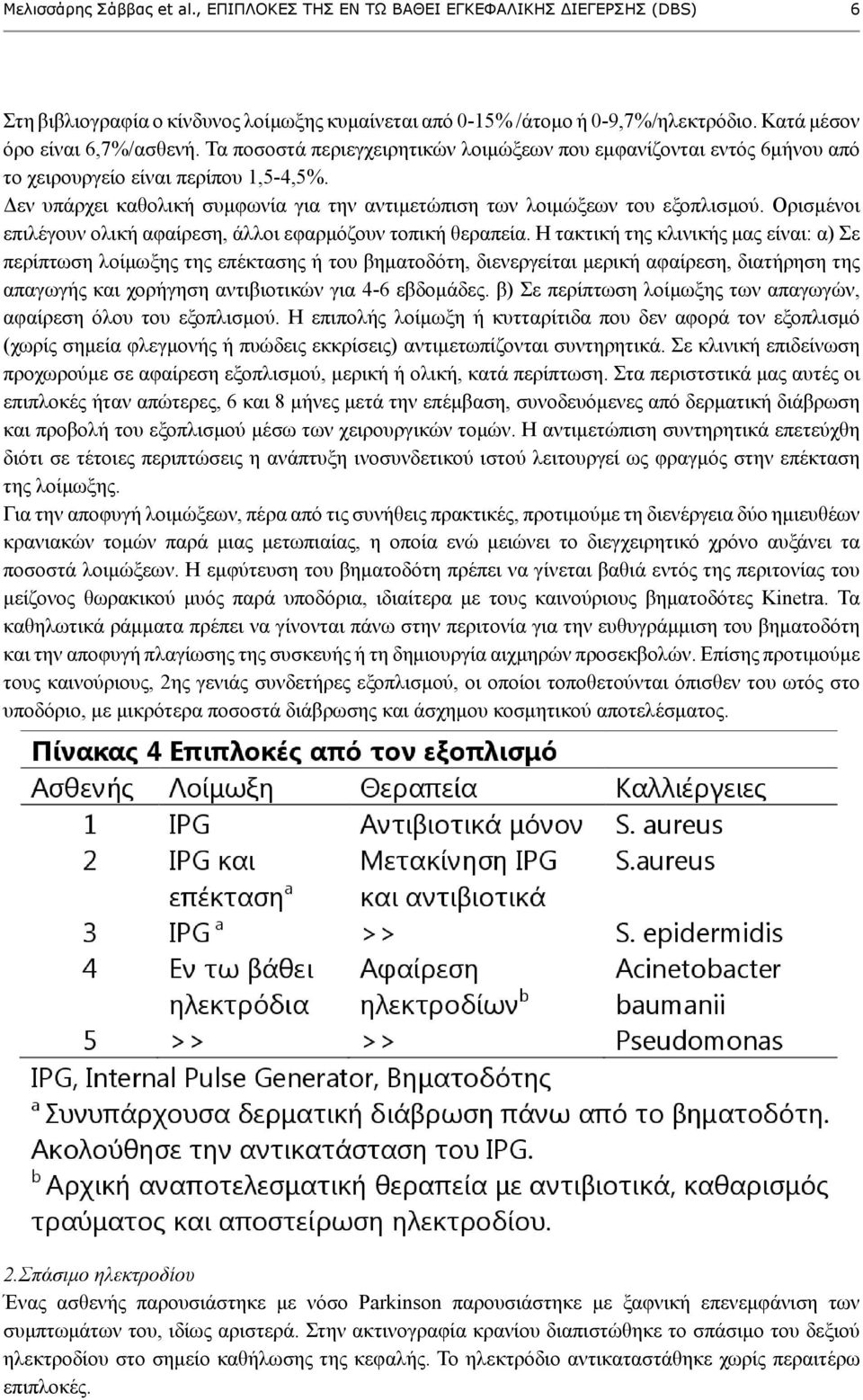 Δεν υπάρχει καθολική συμφωνία για την αντιμετώπιση των λοιμώξεων του εξοπλισμού. Ορισμένοι επιλέγουν ολική αφαίρεση, άλλοι εφαρμόζουν τοπική θεραπεία.