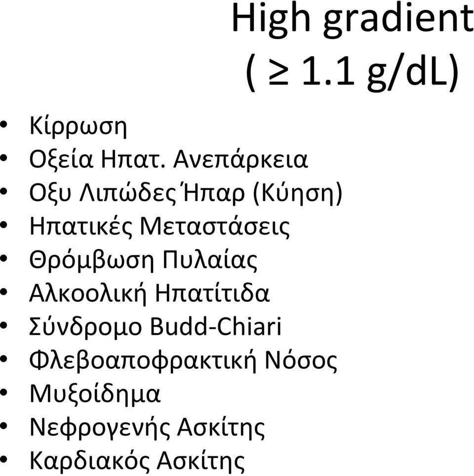 Θρόμβωση Πυλαίας Αλκοολική Ηπατίτιδα Σύνδρομο Budd Chiari