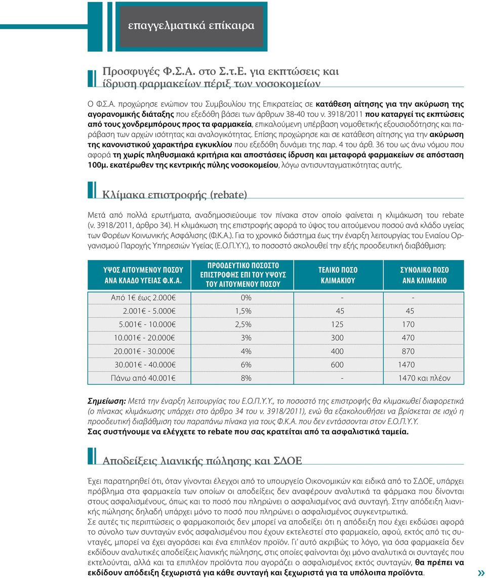 Επίσης προχώρησε και σε κατάθεση αίτησης για την ακύρωση της κανονιστικού χαρακτήρα εγκυκλίου που εξεδόθη δυνάμει της παρ. 4 του άρθ.