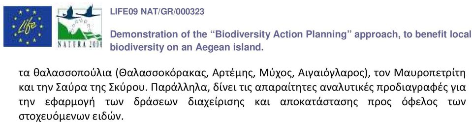 Παράλληλα, δίνει τις απαραίτητες αναλυτικές προδιαγραφές για την