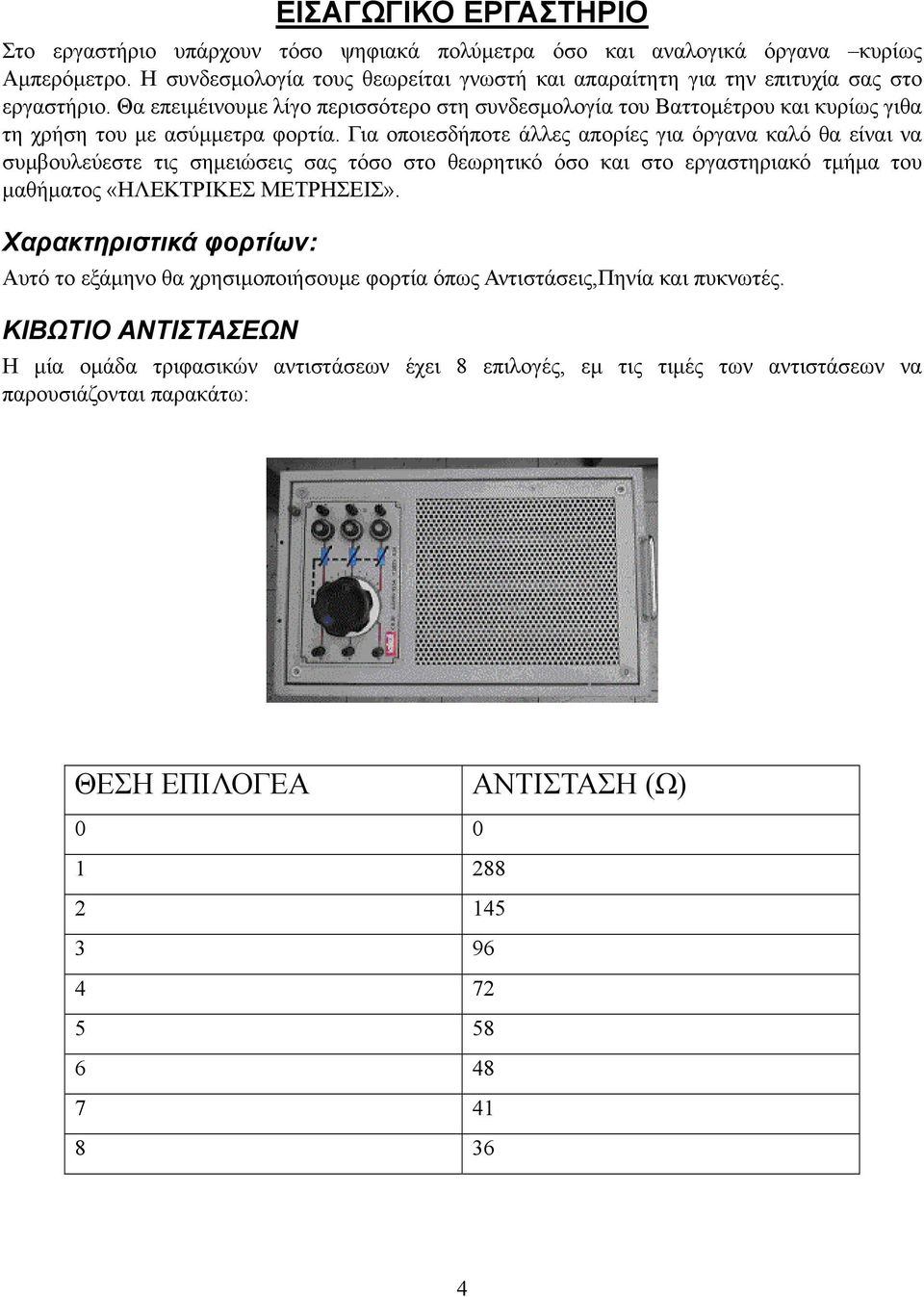 Θα επειµέινουµε λίγο περισσότερο στη συνδεσµολογία του Βαττοµέτρου και κυρίως γιθα τη χρήση του µε ασύµµετρα φορτία.