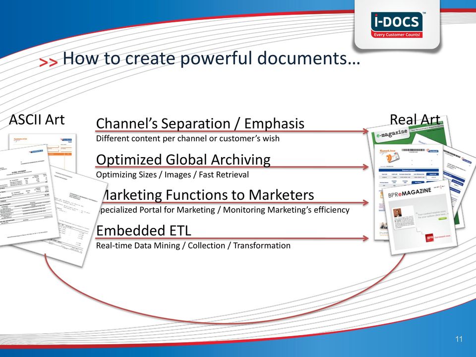 Retrieval Marketing Functions to Marketers Specialized Portal for Marketing / Monitoring