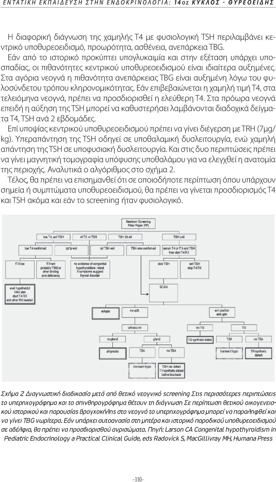 Στα αγόρια νεογνά η πιθανότητα ανεπάρκειας TBG είναι αυξημένη λόγω του φυλοσύνδετου τρόπου κληρονομικότητας.