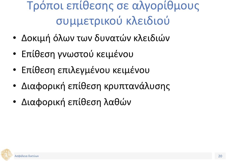 γνωστού κειμένου Επίθεση επιλεγμένου κειμένου