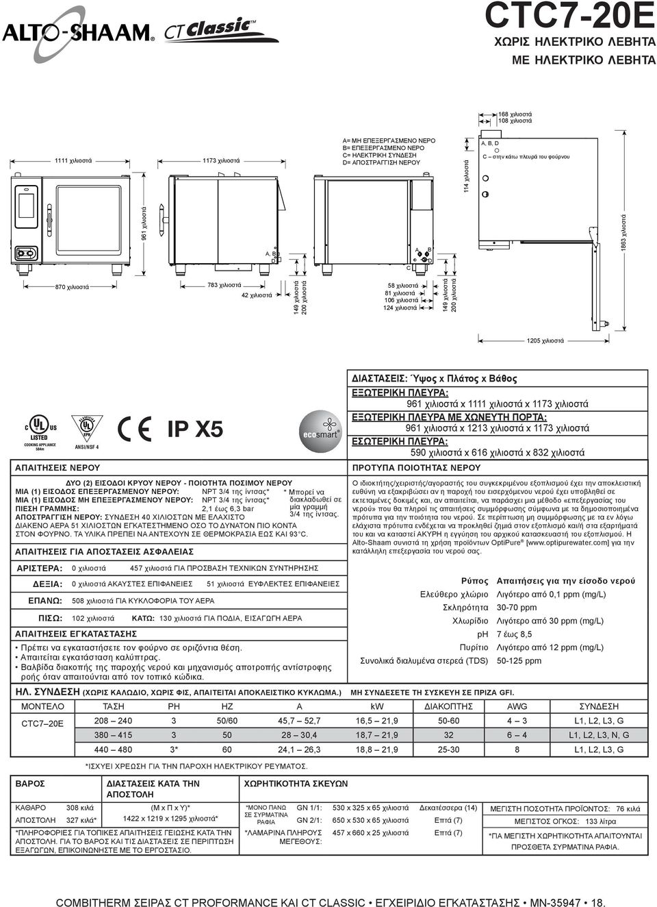 150 χιλιοστά CTC7-20E χωρις ηλεκτρικο λεβητα με ηλεκτρικο λεβητα 168 χιλιοστά 108 χιλιοστά 1111 χιλιοστά 1173 χιλιοστά = ΜΗ ΕΠΕΞΕΡΓΑΣΜΕΝΟ ΝΕΡΟ = ΕΠΕΞΕΡΓΑΣΜΕΝΟ ΝΕΡΟ C= ΗΛΕΚΤΡΙΚΗ ΣΥΝΔΕΣΗ = ΑΠΟΣΤΡΑΓΓΙΣΗ