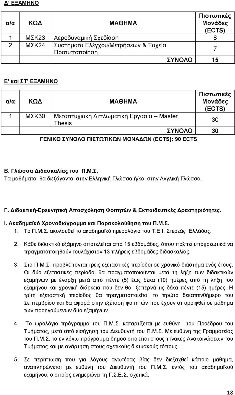 Γ. Γηδαθηηθή-Δξεπλεηηθή Απαζρόιεζε Φνηηεηώλ & Δθπαηδεπηηθέο Γξαζηεξηόηεηεο. I. Αθαδεµατθό Υξνλνδηάγξαµµα θαη Παξαθνινύζεζε ηνπ Π.Μ.. 1. To Π.Μ.. αθνινπζεί ην αθαδεµατθφ εµεξνιφγην ηνπ Σ.Δ.Η.