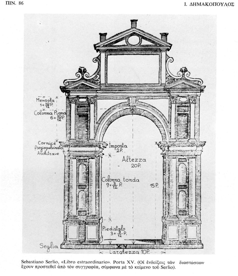 estraordinario». Porta XV.