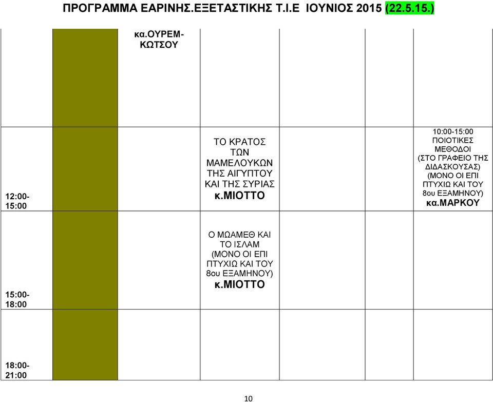 miotto 10:00- ΠΟΙΟΤΙΚΕΣ ΜΕΘΟΔΟΙ (ΣΤΟ ΓΡΑΦΕΙΟ