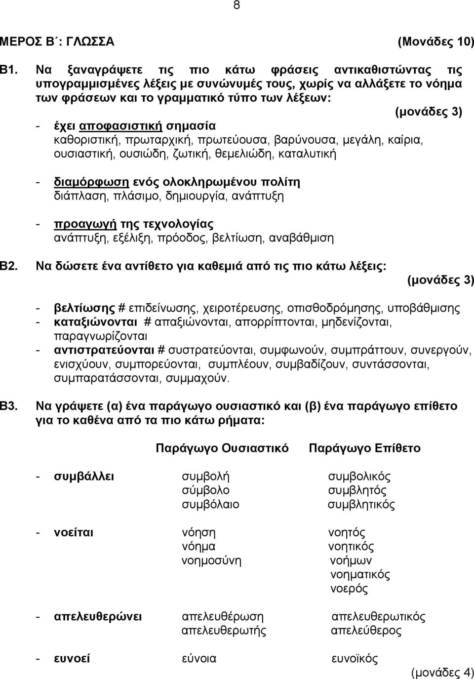 αποφασιστική σημασία καθοριστική, πρωταρχική, πρωτεύουσα, βαρύνουσα, μεγάλη, καίρια, ουσιαστική, ουσιώδη, ζωτική, θεμελιώδη, καταλυτική - διαμόρφωση ενός ολοκληρωμένου πολίτη διάπλαση, πλάσιμο,