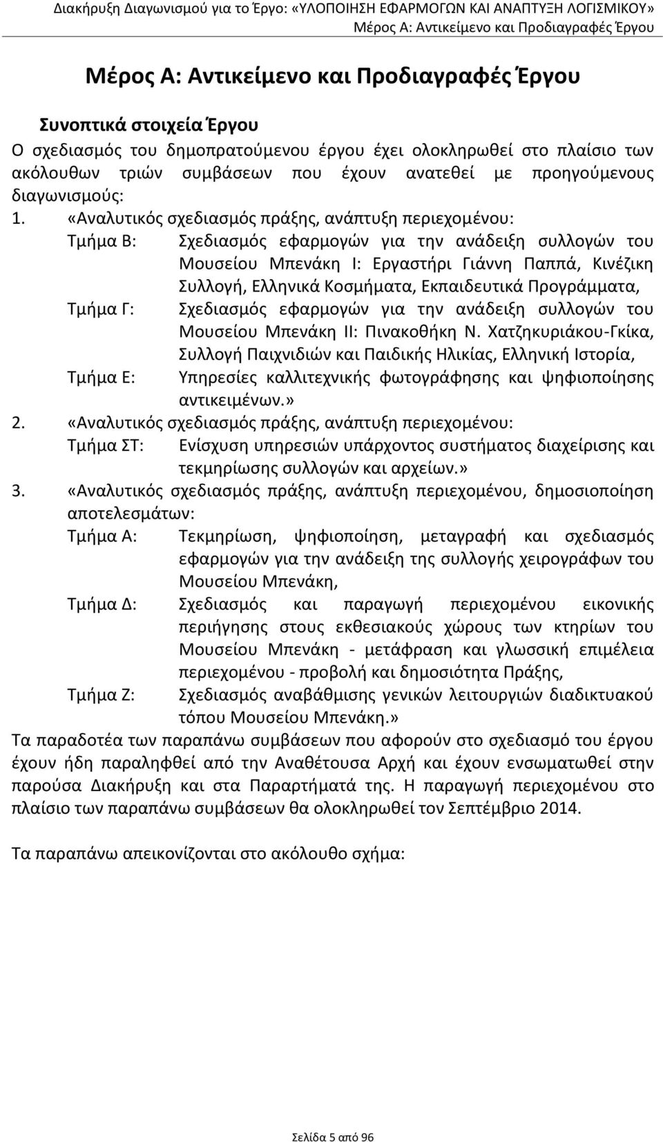 «Αναλυτικός σχεδιασμός πράξης, ανάπτυξη περιεχομένου: Τμήμα Β: Σχεδιασμός εφαρμογών για την ανάδειξη συλλογών του Μουσείου Μπενάκη Ι: Εργαστήρι Γιάννη Παππά, Κινέζικη Συλλογή, Ελληνικά Κοσμήματα,