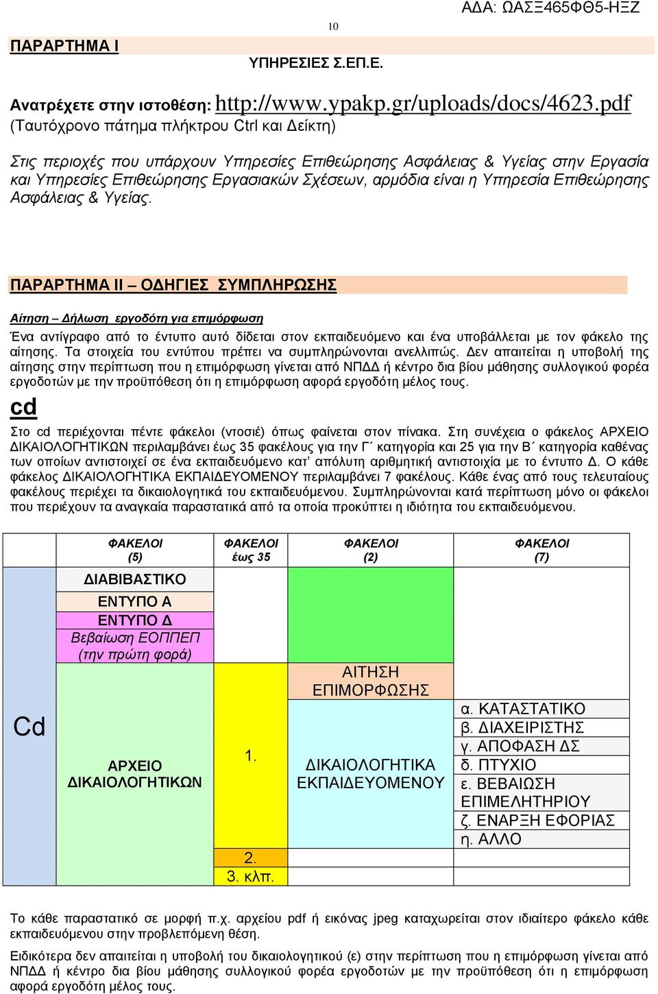 Υπηρεσία Επιθεώρησης Ασφάλειας & Υγείας.