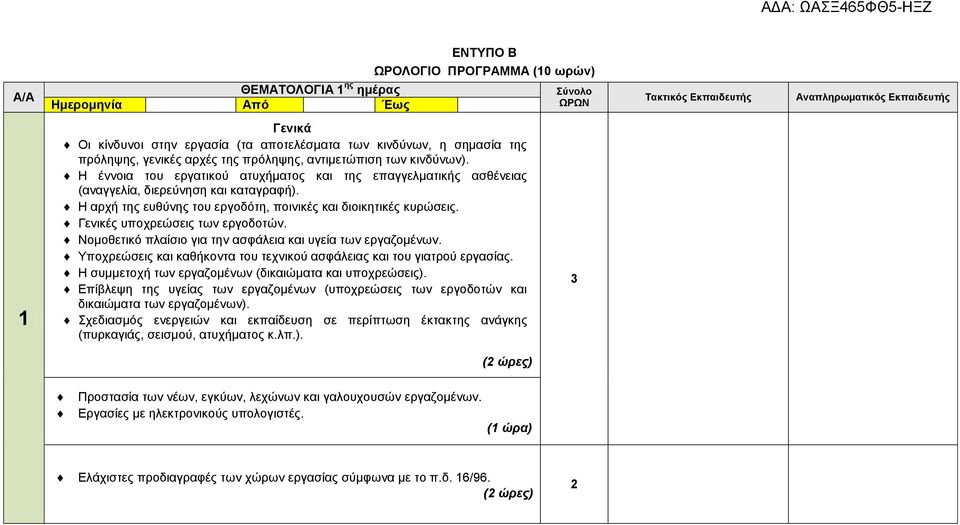 Η αρχή της ευθύνης του εργοδότη, ποινικές και διοικητικές κυρώσεις. Γενικές υποχρεώσεις των εργοδοτών. Νομοθετικό πλαίσιο για την ασφάλεια και υγεία των εργαζομένων.