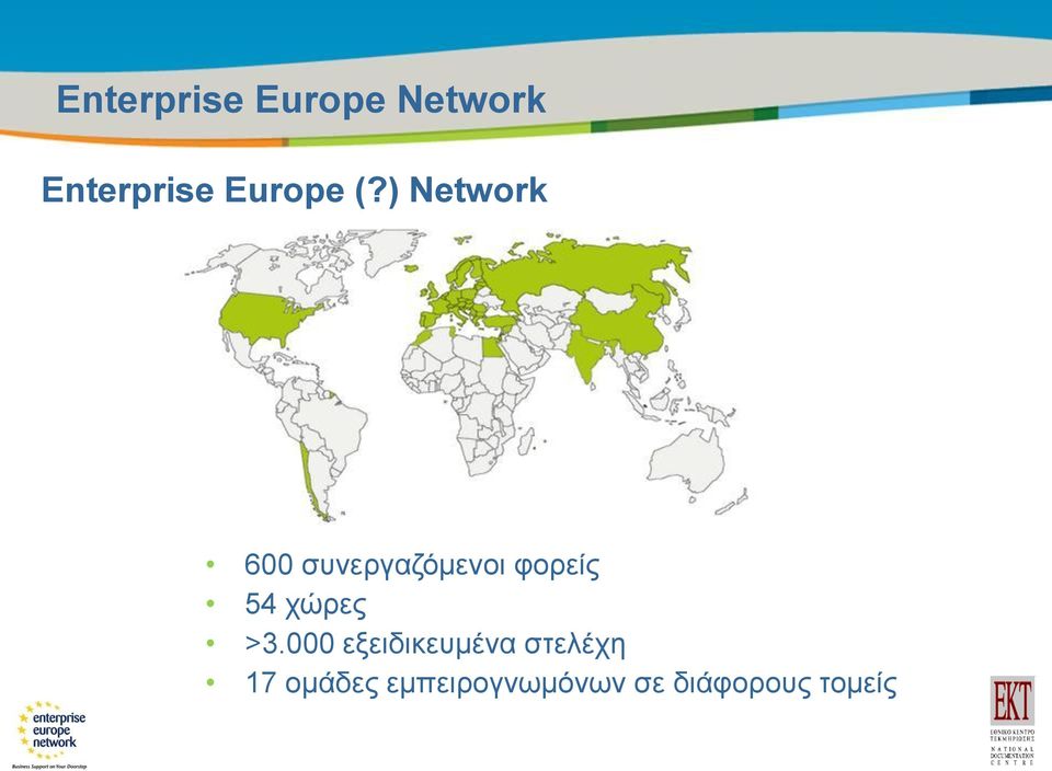 ) Network 600 συνεργαζόμενοι φορείς 54