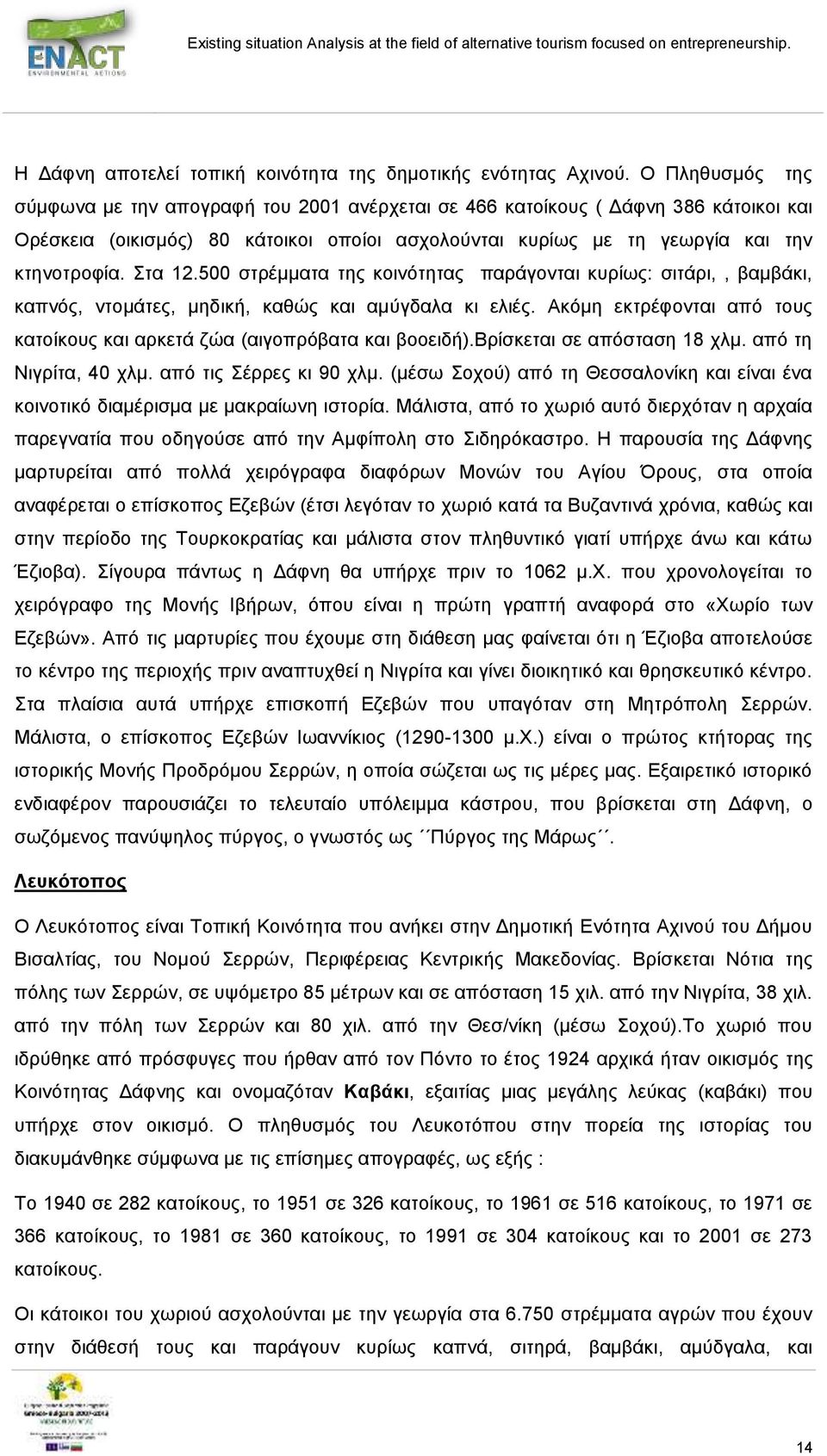 Στα 12.500 στρέμματα της κοινότητας παράγονται κυρίως: σιτάρι,, βαμβάκι, καπνός, ντομάτες, μηδική, καθώς και αμύγδαλα κι ελιές.