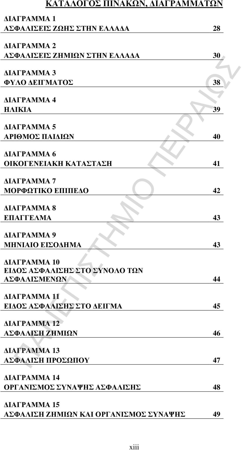 ΙΑΓΡΑΜΜΑ 9 ΜΗΝΙΑΙΟ ΕΙΣΟ ΗΜΑ 43 ΙΑΓΡΑΜΜΑ 10 ΕΙ ΟΣ ΑΣΦΑΛΙΣΗΣ ΣΤΟ ΣΥΝΟΛΟ ΤΩΝ ΑΣΦΑΛΙΣΜΕΝΩΝ 44 ΙΑΓΡΑΜΜΑ 11 ΕΙ ΟΣ ΑΣΦΑΛΙΣΗΣ ΣΤΟ ΕΙΓΜΑ 45 ΙΑΓΡΑΜΜΑ 12