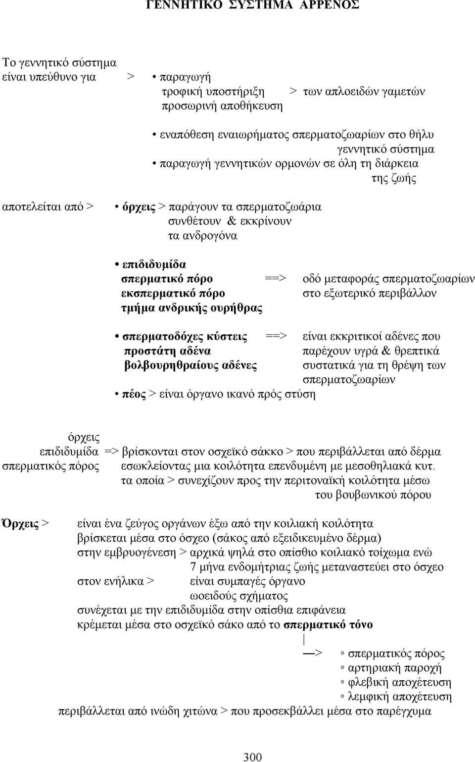 σπερµατοζωαρίων εκσπερµατικό πόρο στο εξωτερικό περιβάλλον τµήµα ανδρικής ουρήθρας σπερµατοδόχες κύστεις ==> είναι εκκριτικοί αδένες που προστάτη αδένα παρέχουν υγρά & θρεπτικά βολβουρηθραίους αδένες