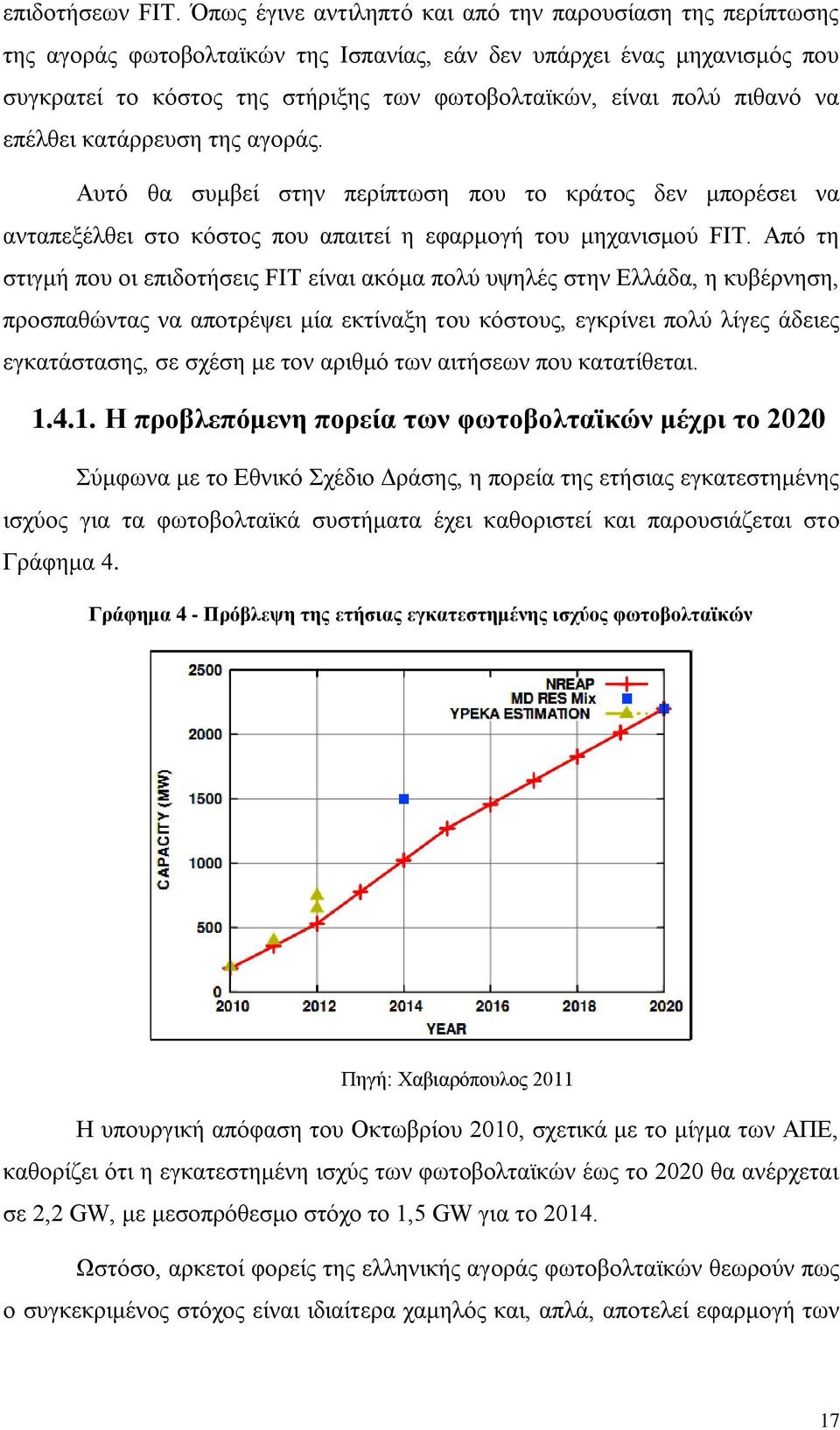 πηζαλφ λα επέιζεη θαηάξξεπζε ηεο αγνξάο. Απηφ ζα ζπκβεί ζηελ πεξίπησζε πνπ ην θξάηνο δελ κπνξέζεη λα αληαπεμέιζεη ζην θφζηνο πνπ απαηηεί ε εθαξκνγή ηνπ κεραληζκνχ FIT.