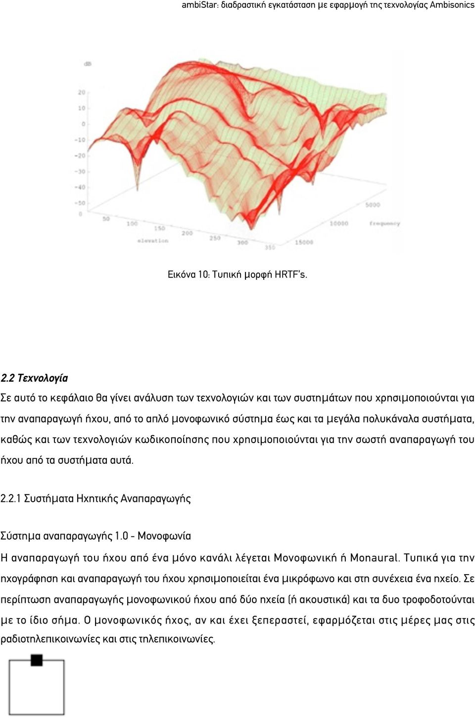 συστήματα, καθώς και των τεχνολογιών κωδικοποίησης που χρησιμοποιούνται για την σωστή αναπαραγωγή του ήχου από τα συστήματα αυτά. 2.2.1 Συστήματα Ηχητικής Αναπαραγωγής Σύστημα αναπαραγωγής 1.