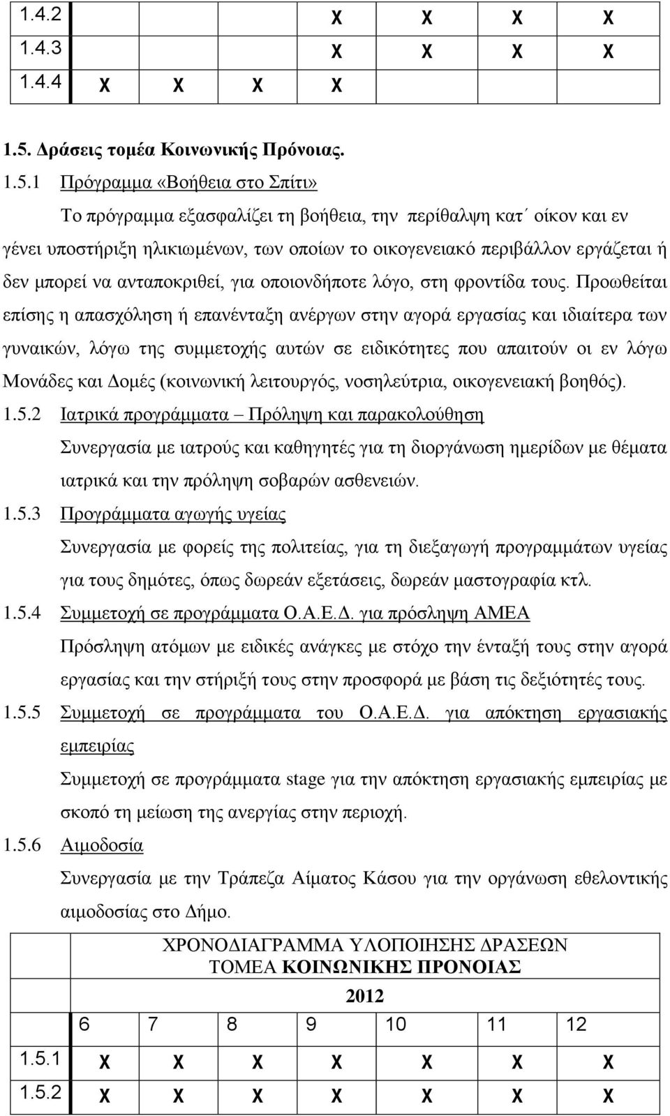 1 Πρόγραμμα «Βοήθεια στο Σπίτι» Το πρόγραμμα εξασφαλίζει τη βοήθεια, την περίθαλψη κατ οίκον και εν γένει υποστήριξη ηλικιωμένων, των οποίων το οικογενειακό περιβάλλον εργάζεται ή δεν μπορεί να