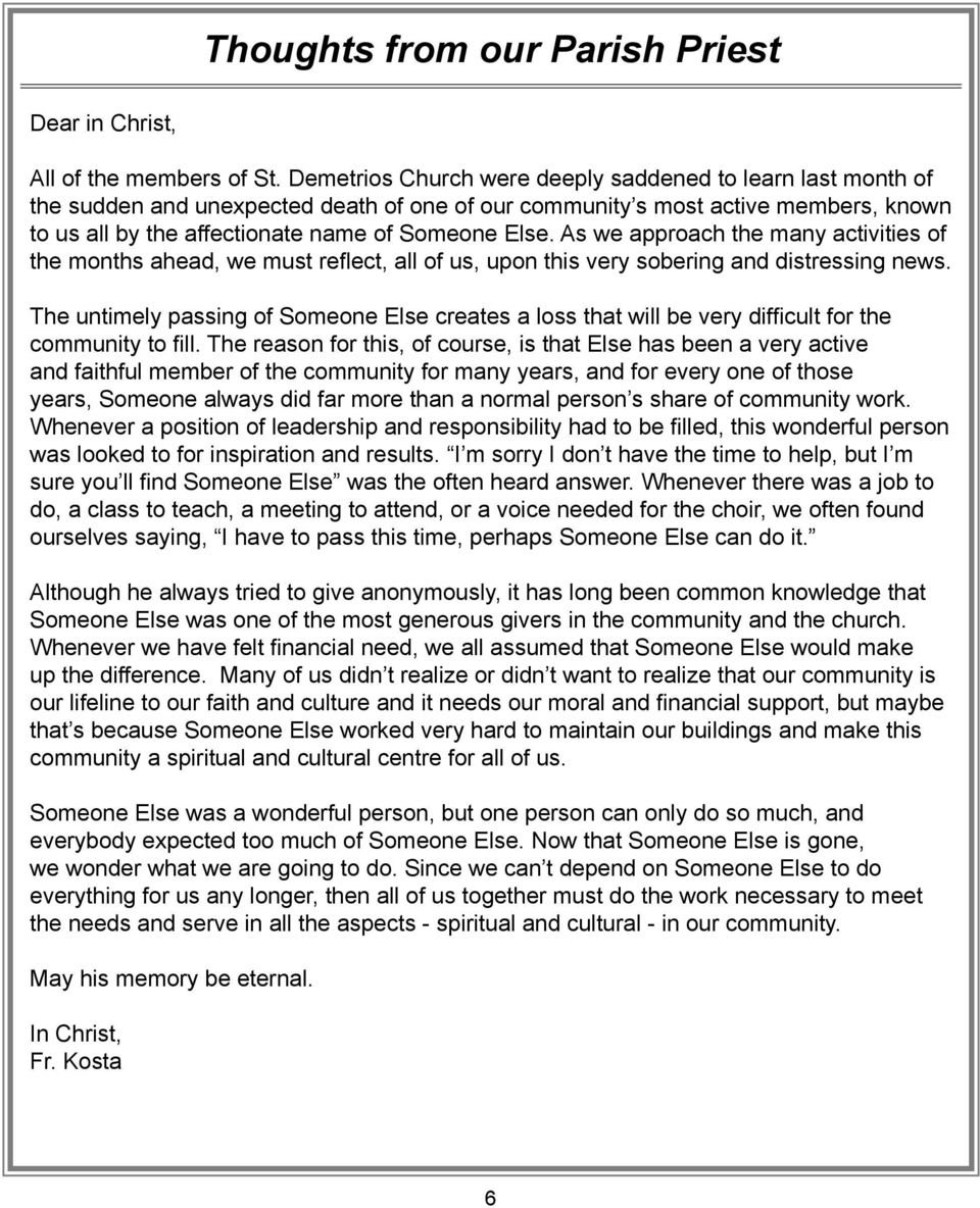 As we approach the many activities of the months ahead, we must reflect, all of us, upon this very sobering and distressing news.