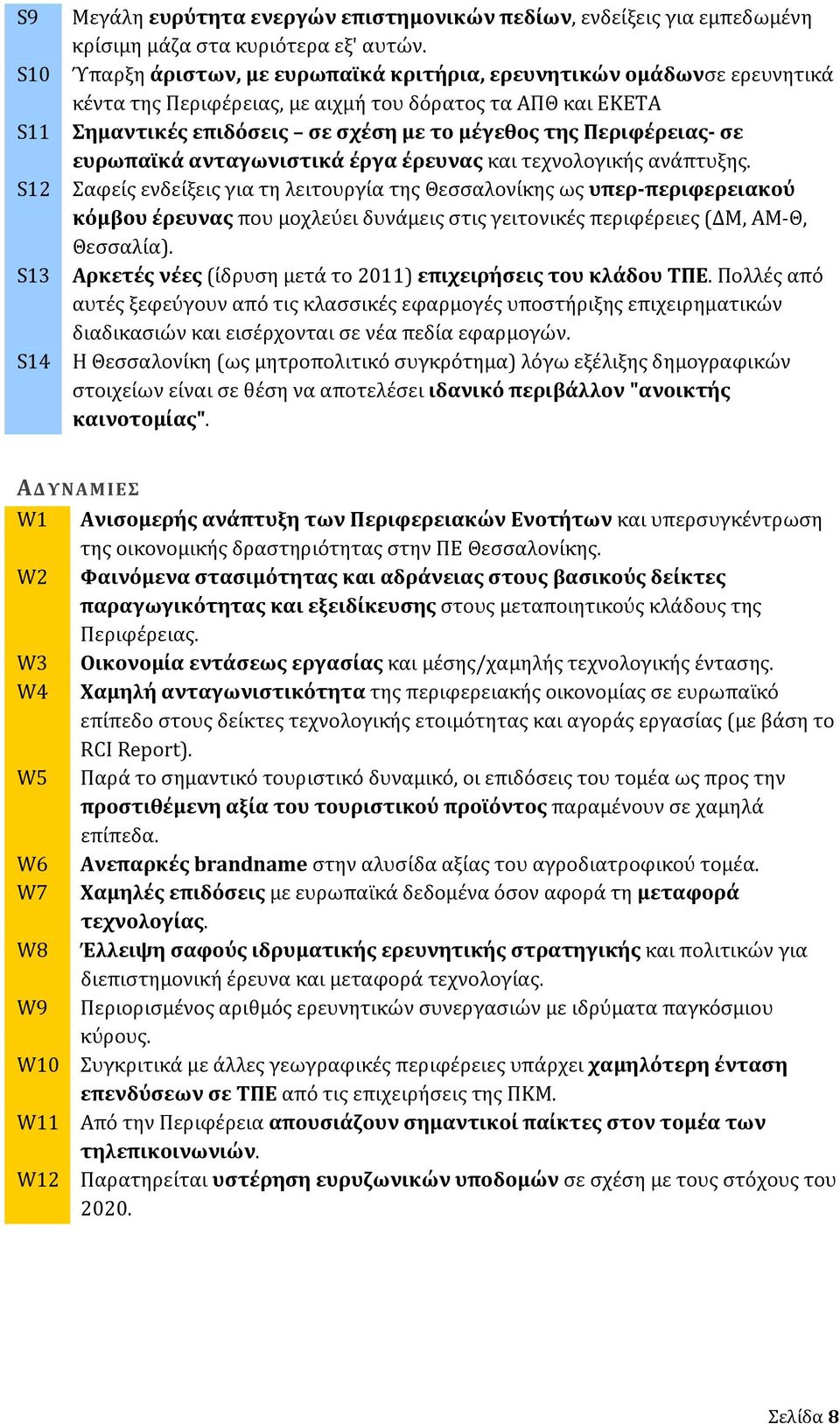 σε ευρωπαϊκά ανταγωνιστικά έργα έρευνας και τεχνολογικής ανάπτυξης.