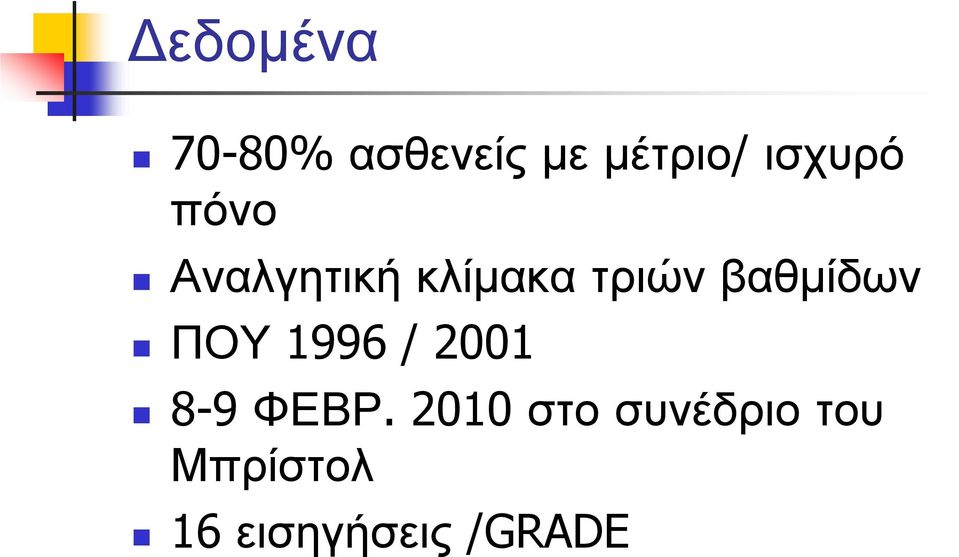 βαθμίδων ΠΟΥ 1996 / 2001 8-9 ΦΕΒΡ.