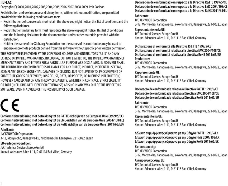 - Redistributions in binary form must reproduce the above copyright notice, this list of conditions and the following disclaimer in the documentation and/or other materials provided with the