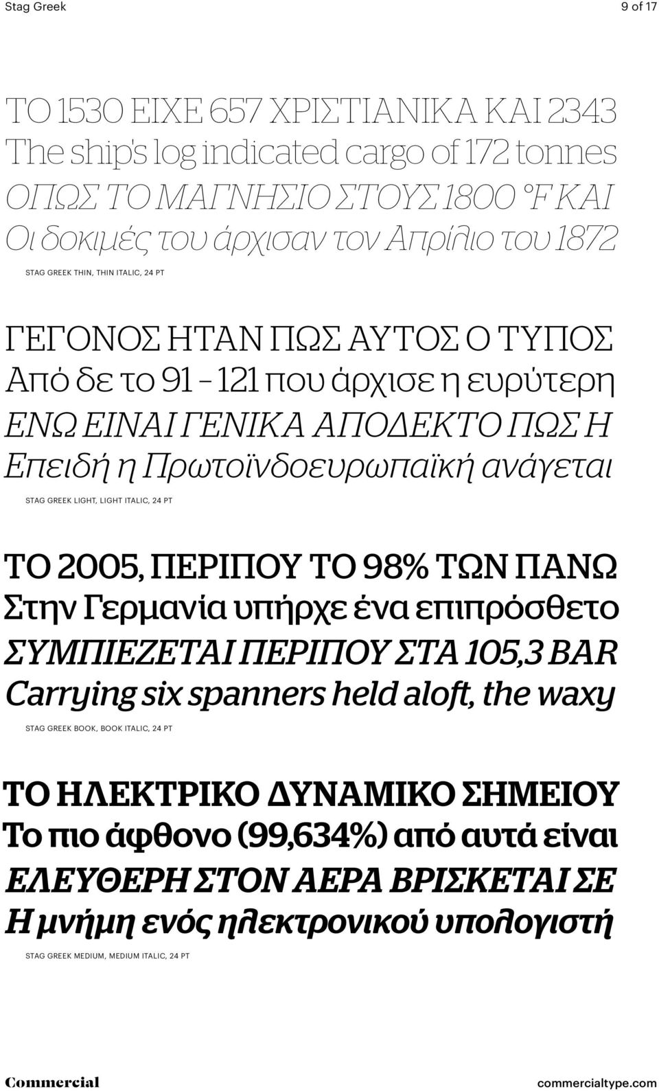 light italic, 24 Pt Το 2005, περίπου το 98% των πάνω Στην Γερμανία υπήρχε ένα επιπρόσθετο συμπιέζεται περίπου στα 105,3 bar Carrying six spanners held aloft, the waxy Stag Greek book, book