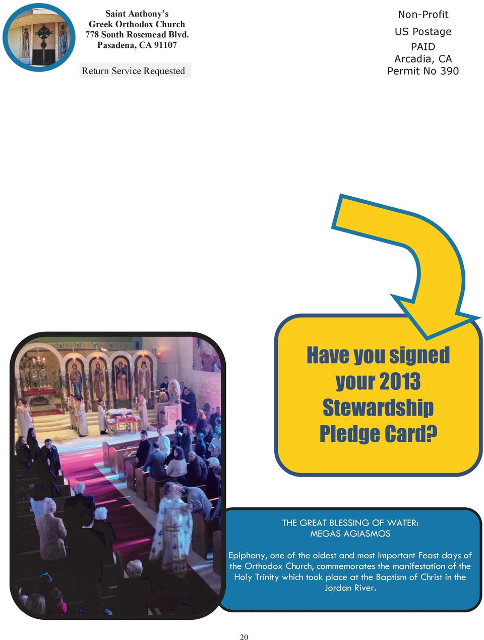 your 2013 Stewardship Pledge Card?