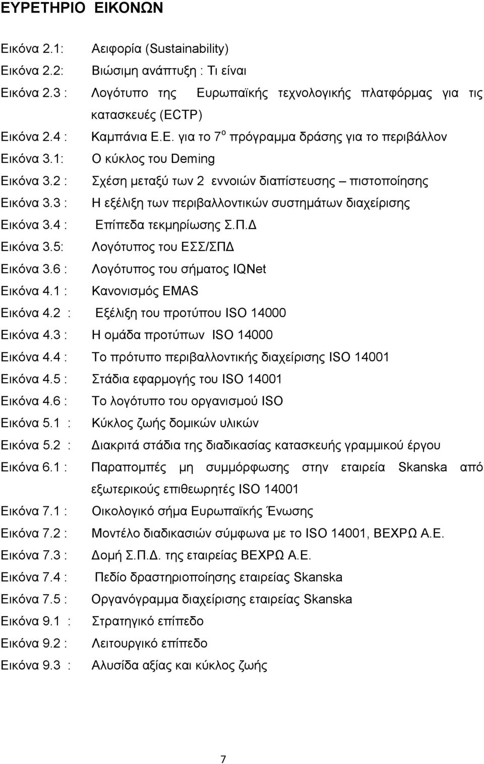 3 : H εξέλιξη των περιβαλλοντικών συστημάτων διαχείρισης Εικόνα 3.4 : Eπίπεδα τεκμηρίωσης Σ.Π.Δ Εικόνα 3.5: Λογότυπος του ΕΣΣ/ΣΠΔ Εικόνα 3.6 : Λογότυπος του σήματος IQNet Eικόνα 4.