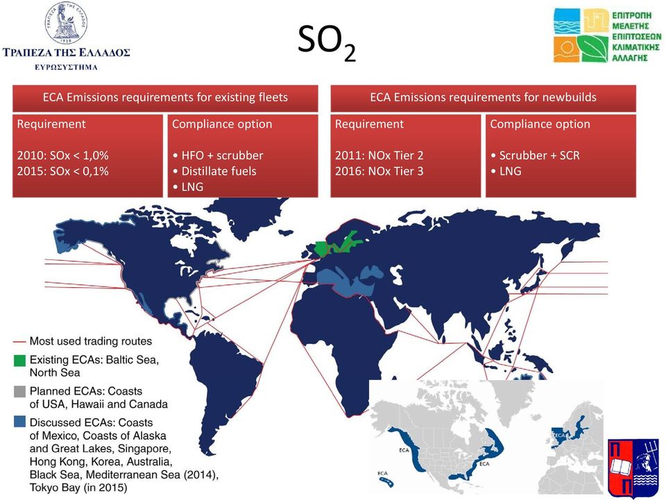 Compliance option 2010: SOx < 1,0% 2015: SOx < 0,1% HFO + scrubber