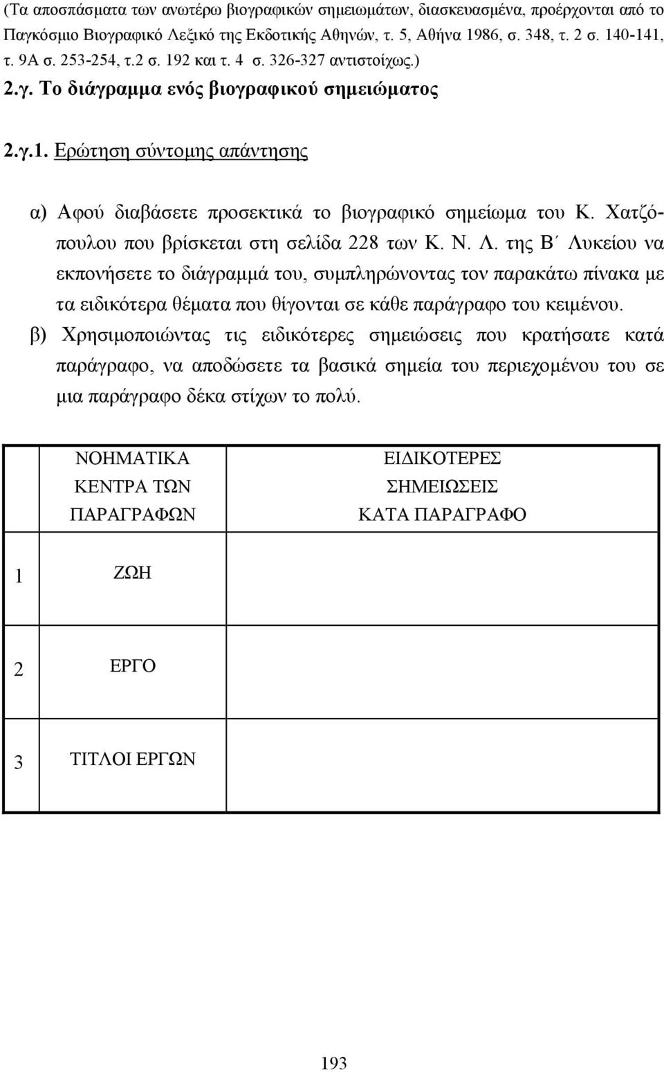 Χατζόπουλου που βρίσκεται στη σελίδα 228 των Κ. Ν. Λ.