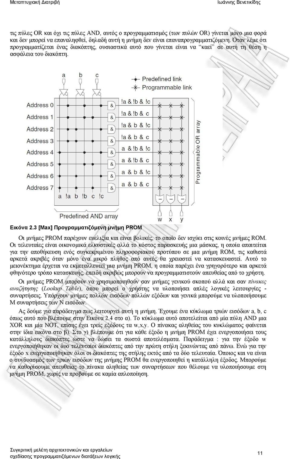 3 [Max] Προγραμματιζόμενη μνήμη PROM Οι μνήμες PROM παρέχουν ευελιξία και είναι βολικές, το οποίο δεν ισχύει στις κοινές μνήμες ROM.