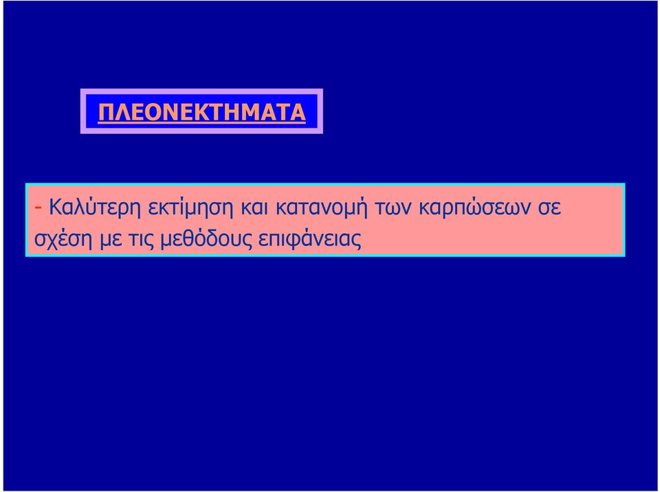 κατανομή των καρπώσεων