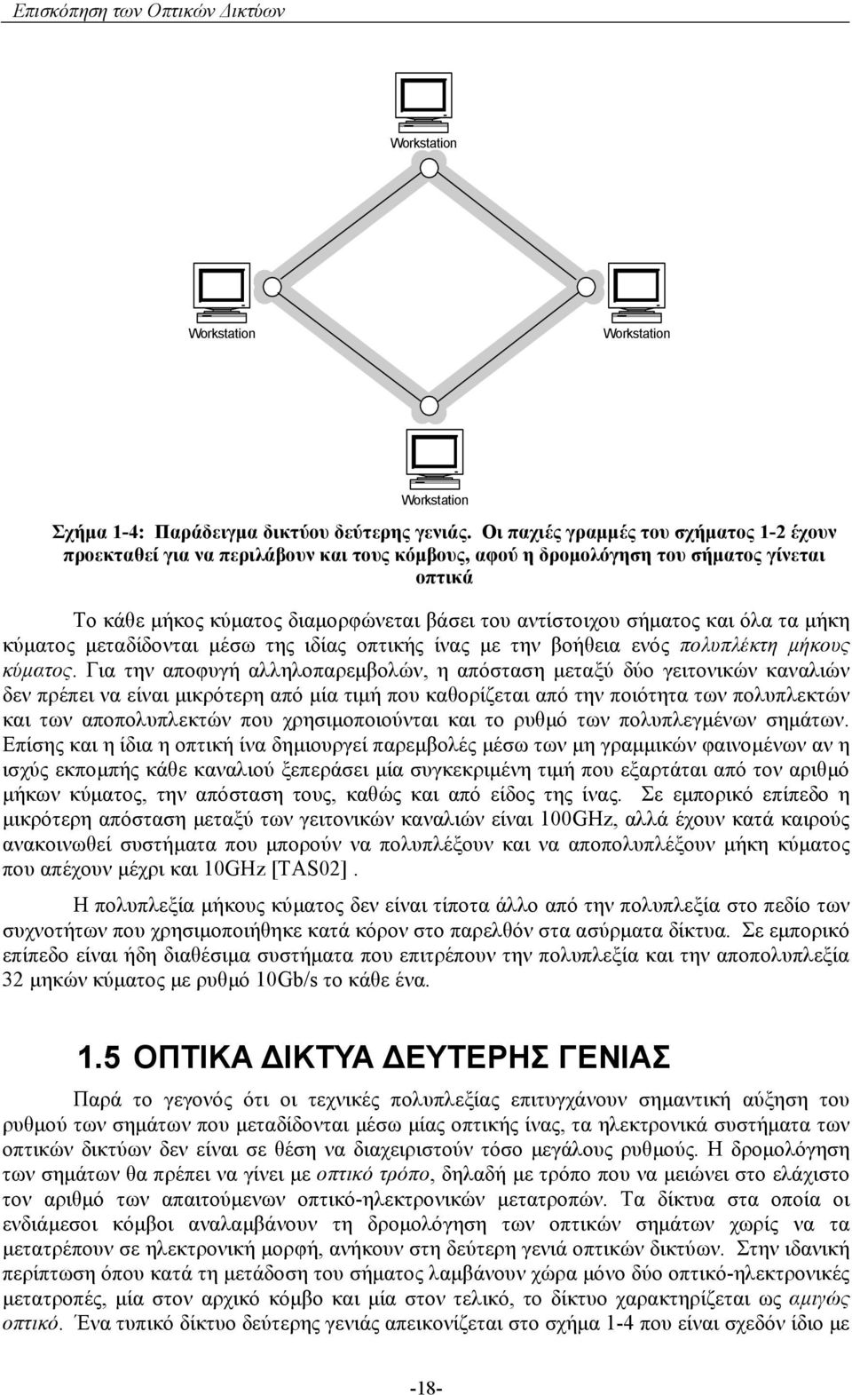 και όλα τα μήκη κύματος μεταδίδονται μέσω της ιδίας οπτικής ίνας με την βοήθεια ενός πολυπλέκτη μήκους κύματος.