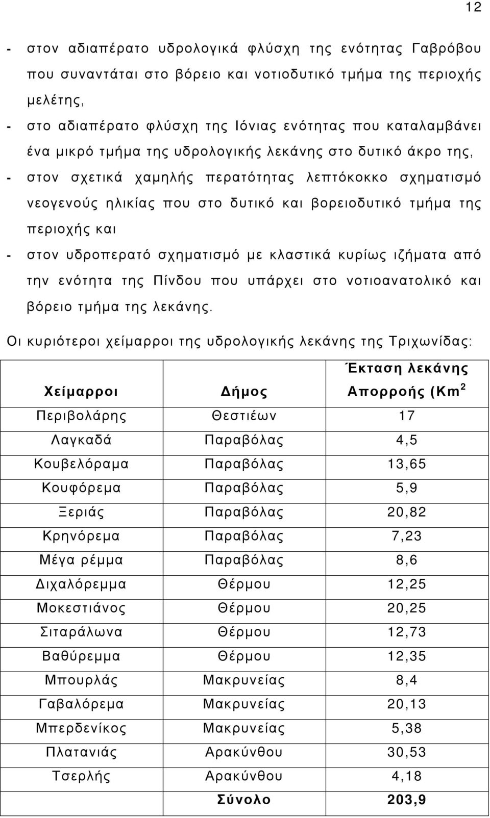 υδροπερατό σχηματισμό με κλαστικά κυρίως ιζήματα από την ενότητα της Πίνδου που υπάρχει στο νοτιοανατολικό και βόρειο τμήμα της λεκάνης.