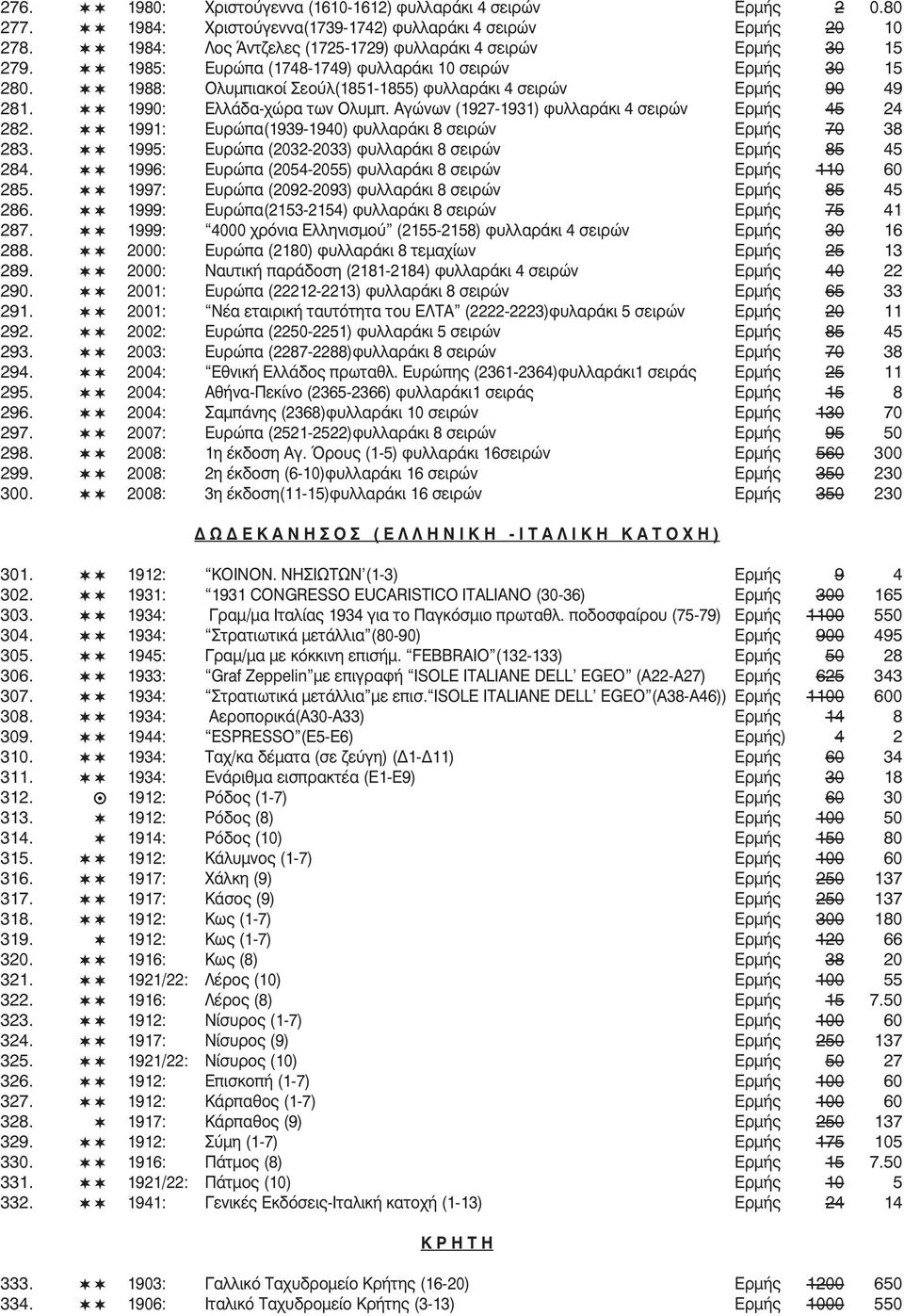 Σεούλ(1-) φυλλαράκι σειρών Ερμής 10: Ελλάδα-χώρα των Ολυμπ.