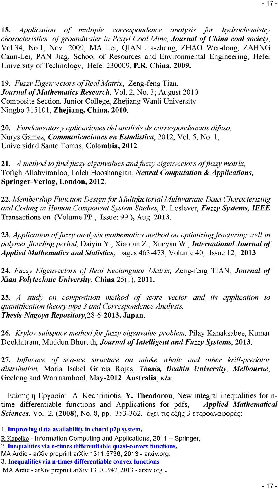 Fuzzy Eigenvectors of Real Matrix, Zeng-feng Tian, Journal of Mathematics Research, Vol. 2, No.