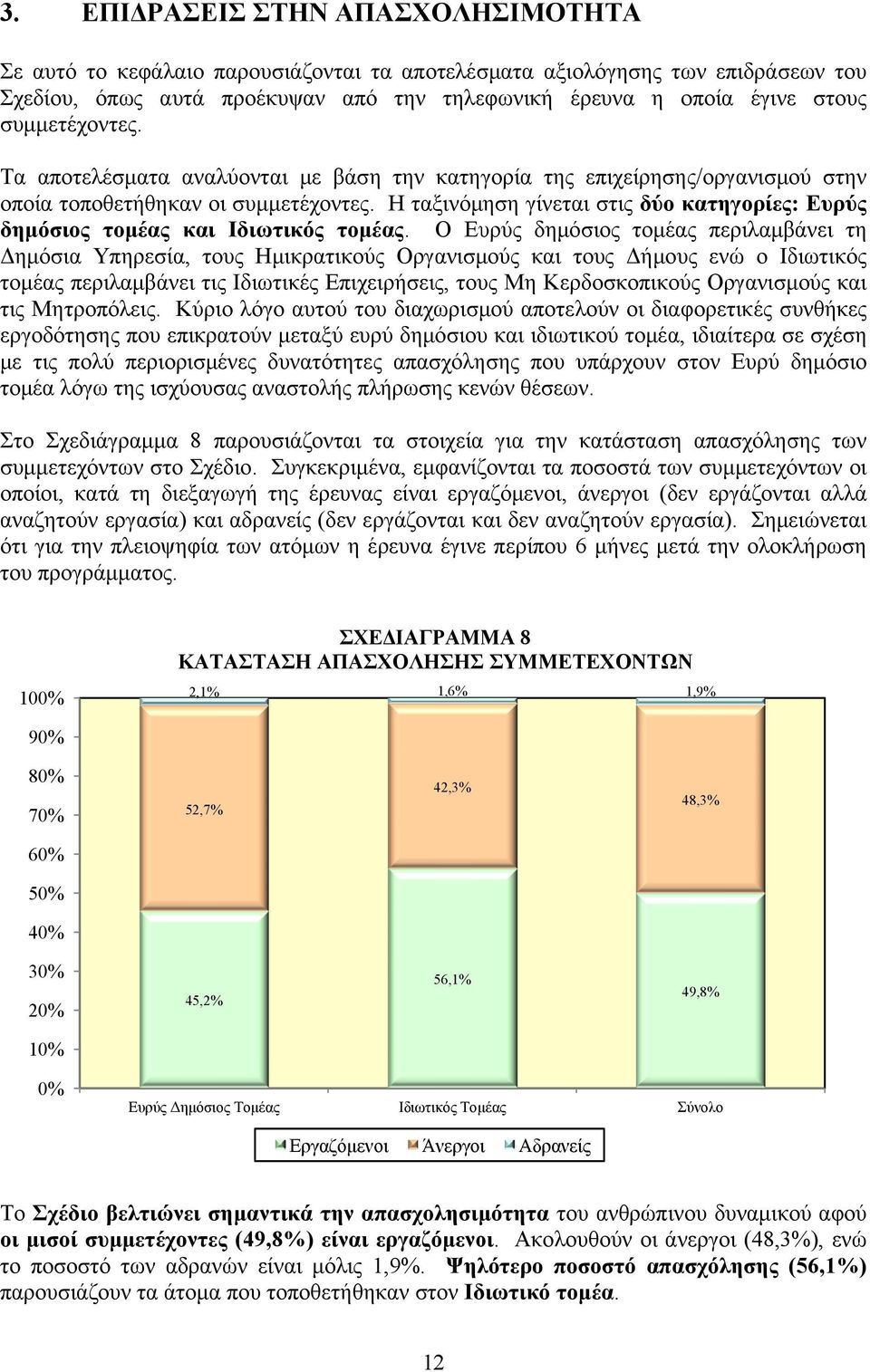 Η ταξινόμηση γίνεται στις δύο κατηγορίες: Ευρύς δημόσιος τομέας και Ιδιωτικός τομέας.