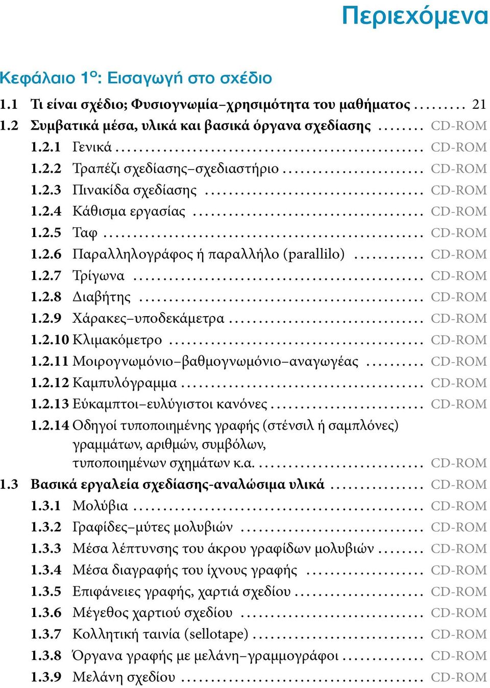 .. CD-ROM 1.2.9 Χάρακες υποδεκάμετρα... CD-ROM 1.2.10 Κλιμακόμετρο... CD-ROM 1.2.11 Μοιρογνωμόνιο βαθμογνωμόνιο αναγωγέας... CD-ROM 1.2.12 Καμπυλόγραμμα... CD-ROM 1.2.13 Εύκαμπτοι ευλύγιστοι κανόνες.