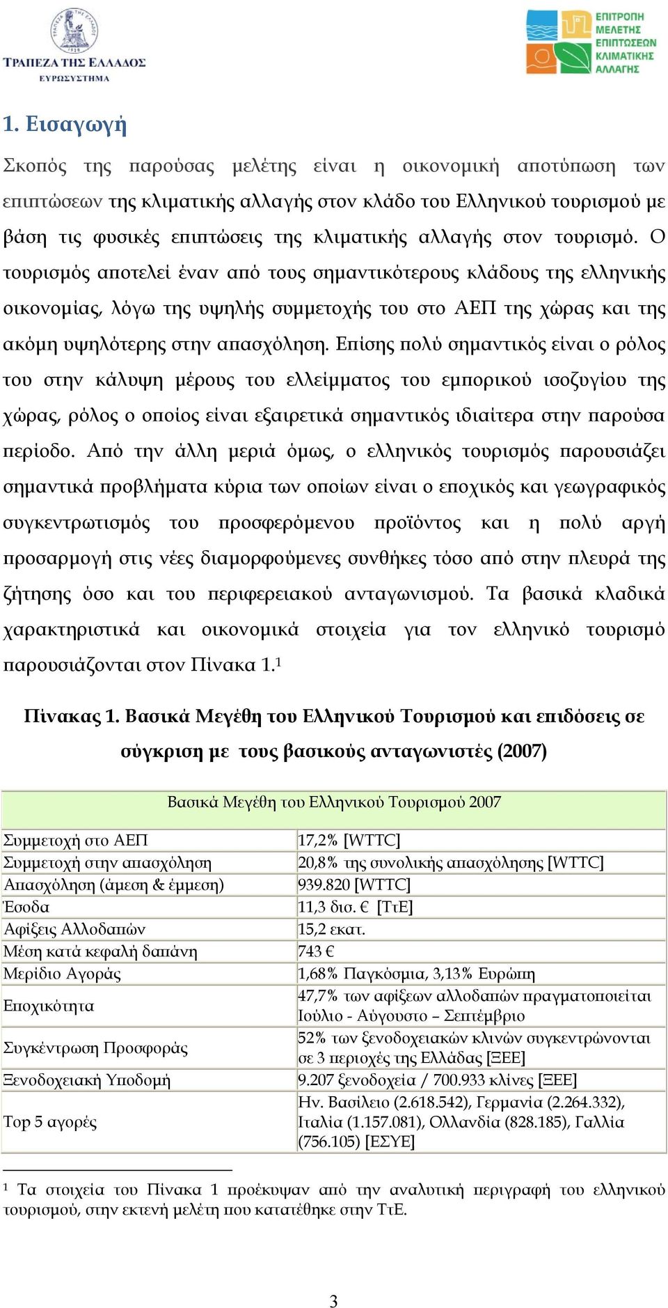 Επίσης πολύ σηµαντικός είναι ο ρόλος του στην κάλυψη µέρους του ελλείµµατος του εµπορικού ισοζυγίου της χώρας, ρόλος ο οποίος είναι εξαιρετικά σηµαντικός ιδιαίτερα στην παρούσα περίοδο.