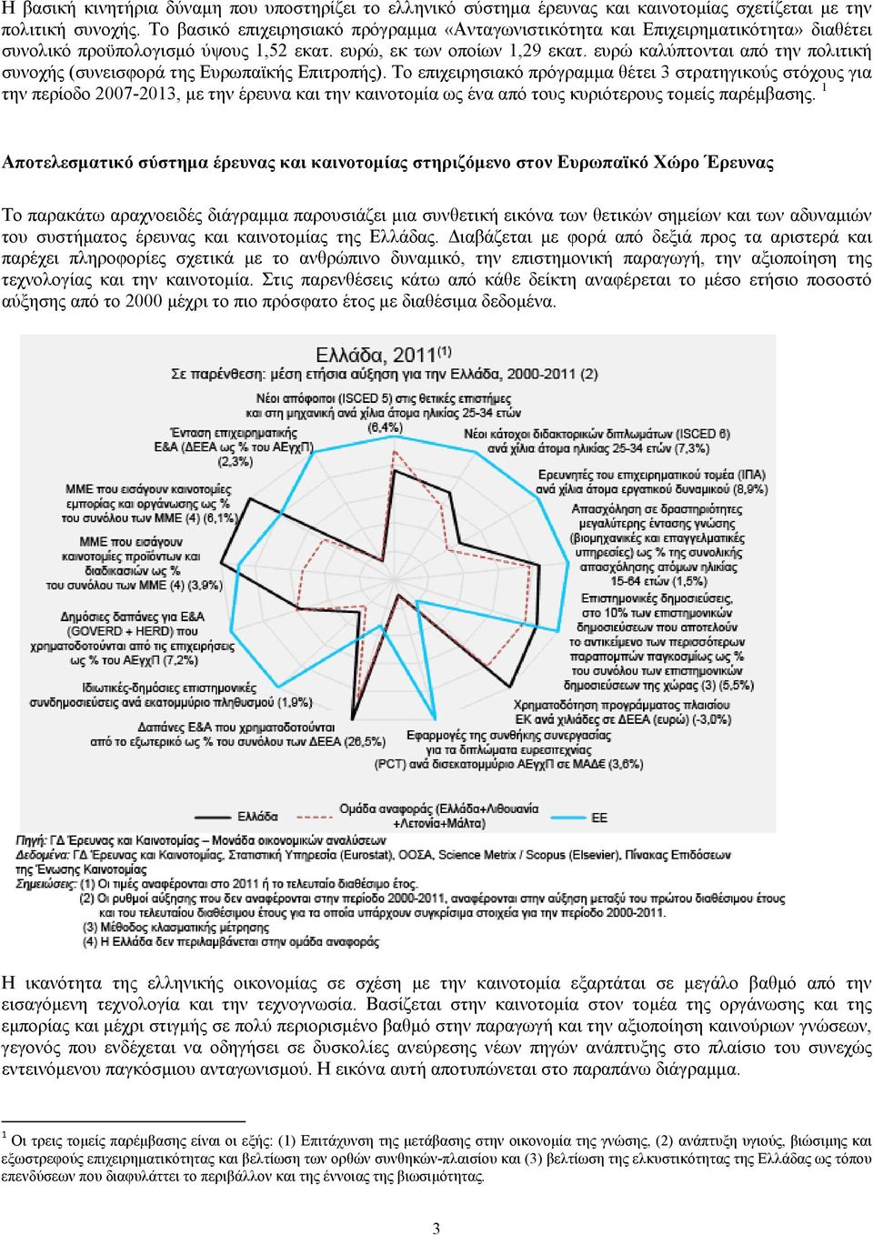 ευρώ καλύπτονται από την πολιτική συνοχής (συνεισφορά της Ευρωπαϊκής Επιτροπής).