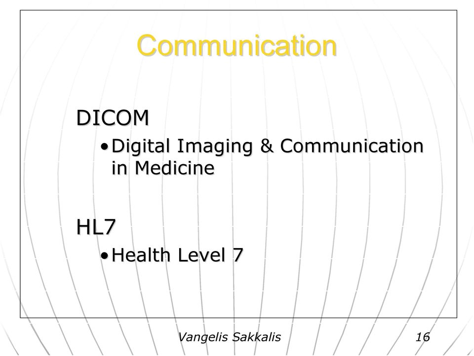 Communication in Medicine