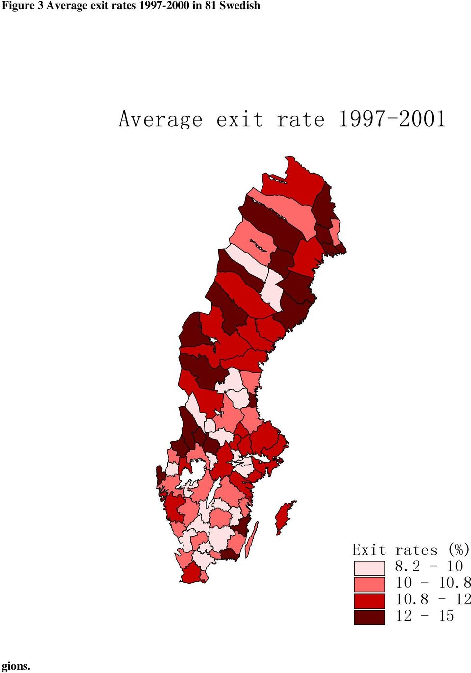exit rate 1997-2001 Exit rates