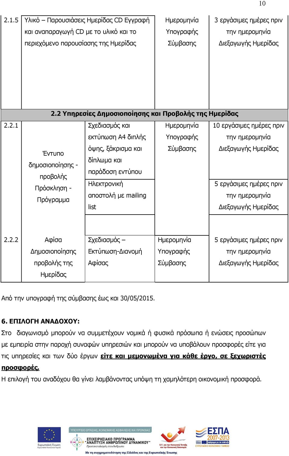 ξάκρισµα και δίπλωµα και παράδοση εντύπου Ηλεκτρονική αποστολή µε mailing list ιεξαγωγής 5 εργάσιµες ηµέρες πριν την ηµεροµηνία ιεξαγωγής 2.